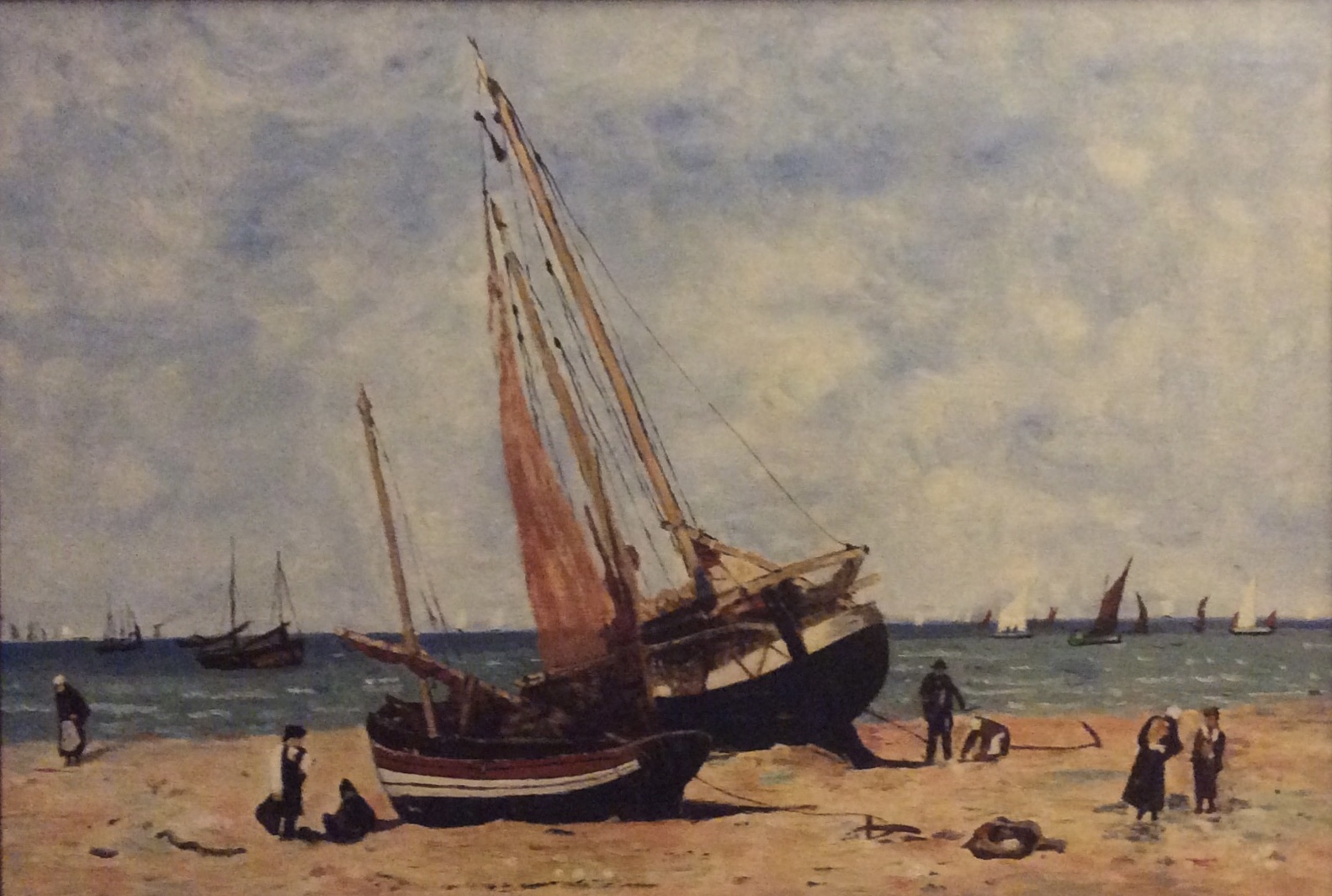Barques échouées à Villerville