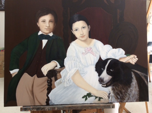 Claude Jules Couret de Villeneuve et sa soeur Gabrielle