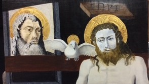 Retable de Boulbon, Trinité, détail