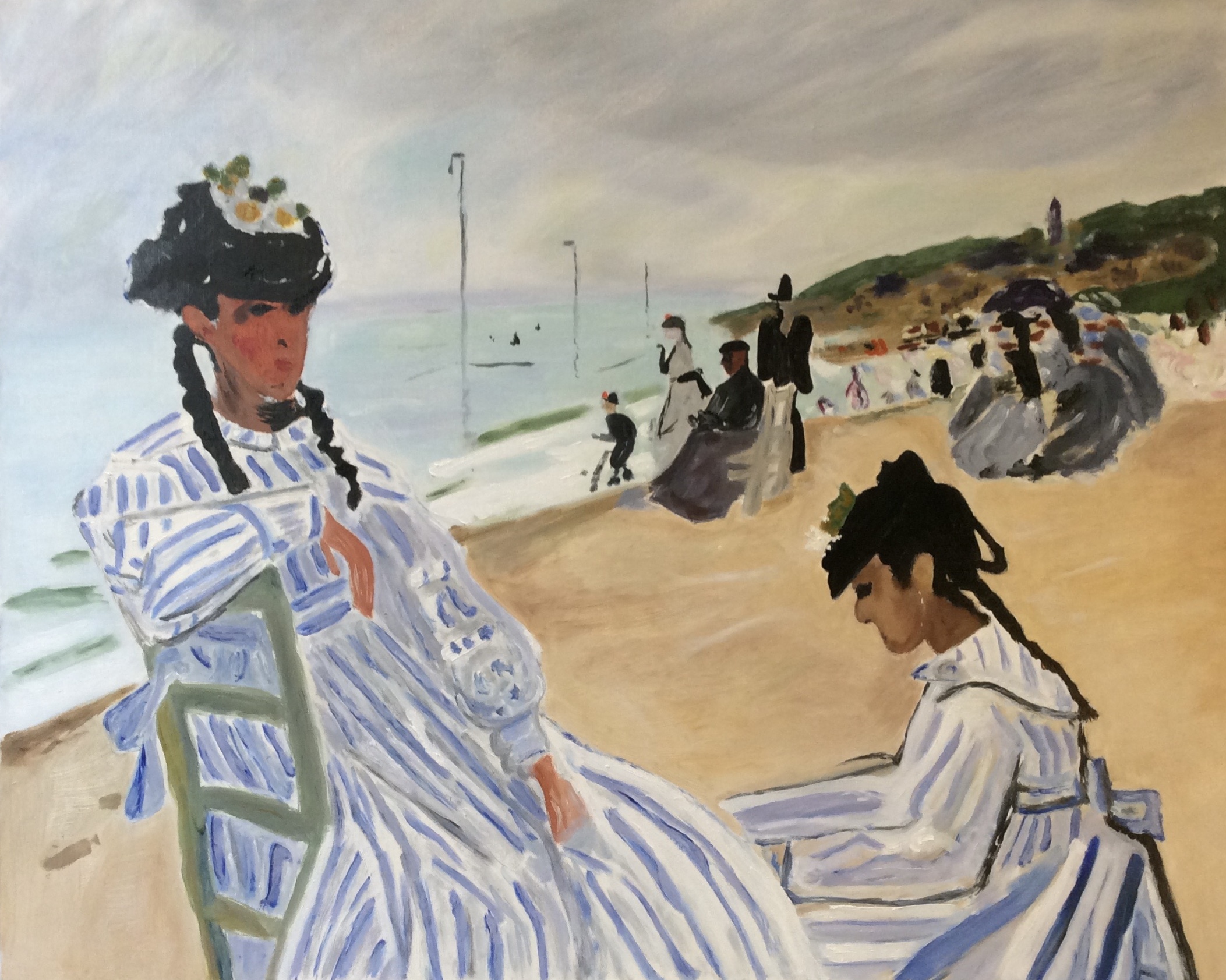 Sur la plage à Trouville