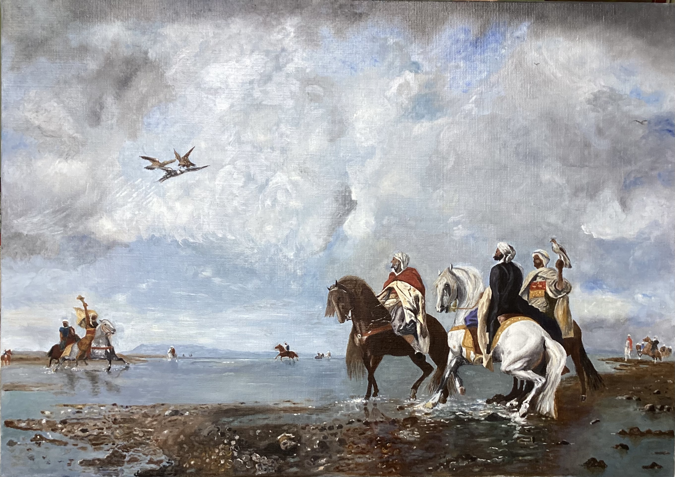 Chasse aux herons